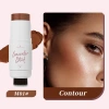 Double-head long-lasting highlight brightening and shadow application multi-functional makeup brush, with pigments suitable for facial application Specification image